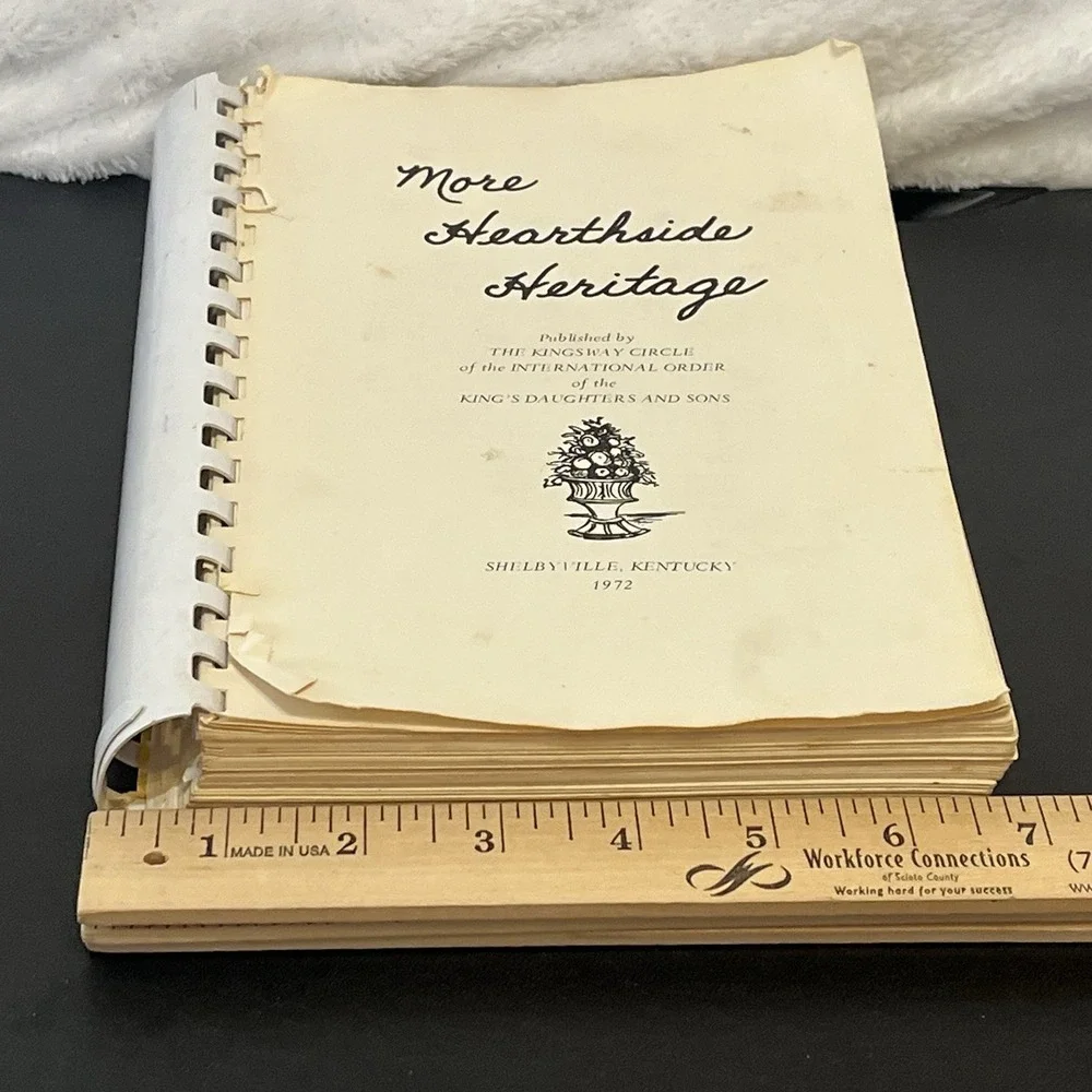 Kentucky International Order Kings Daughters & Sons Cookbook Spiral Recipes 1972
